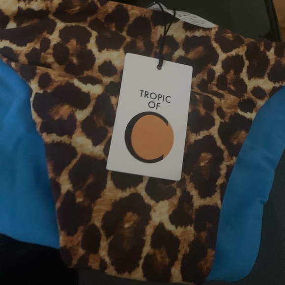 Tropic of C Reversible Sana Bikini Bottom- Leopard/Blue - Picture 6 of 8